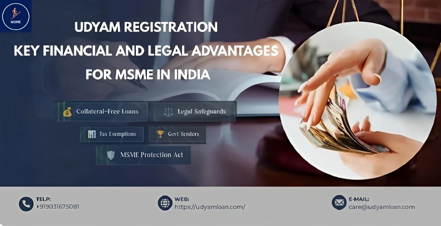 Udyam Registration is Key Financial and Legal Advantages for MSMEs in India